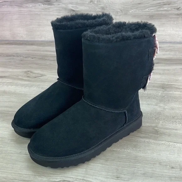 🍁UGG🍁 W BAILEY BOW ABSTRACT SPLATTER BOOTS - Picture 7 of 13